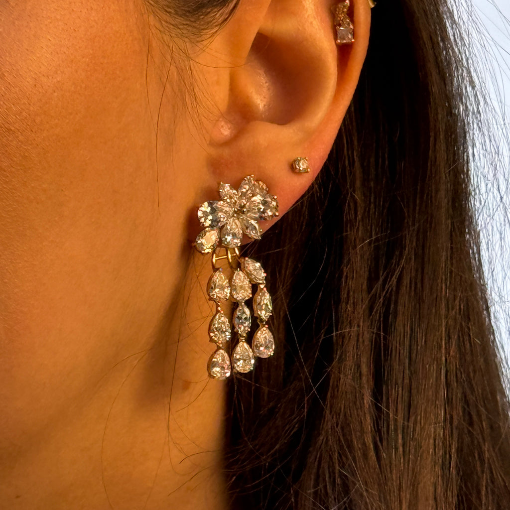Twilight Pear-Marquise Drop Earring
