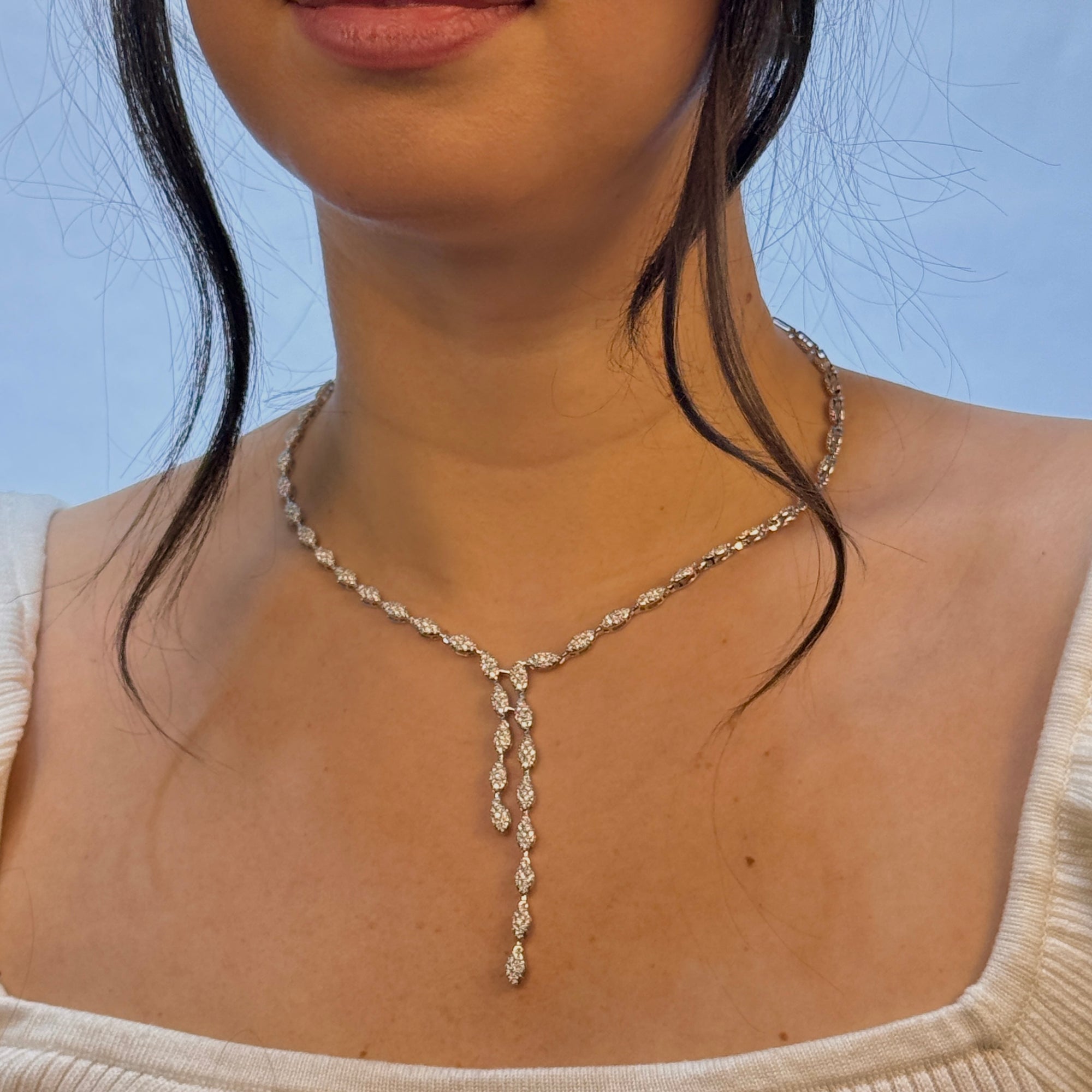 Celestial Cluster Leaf Necklace