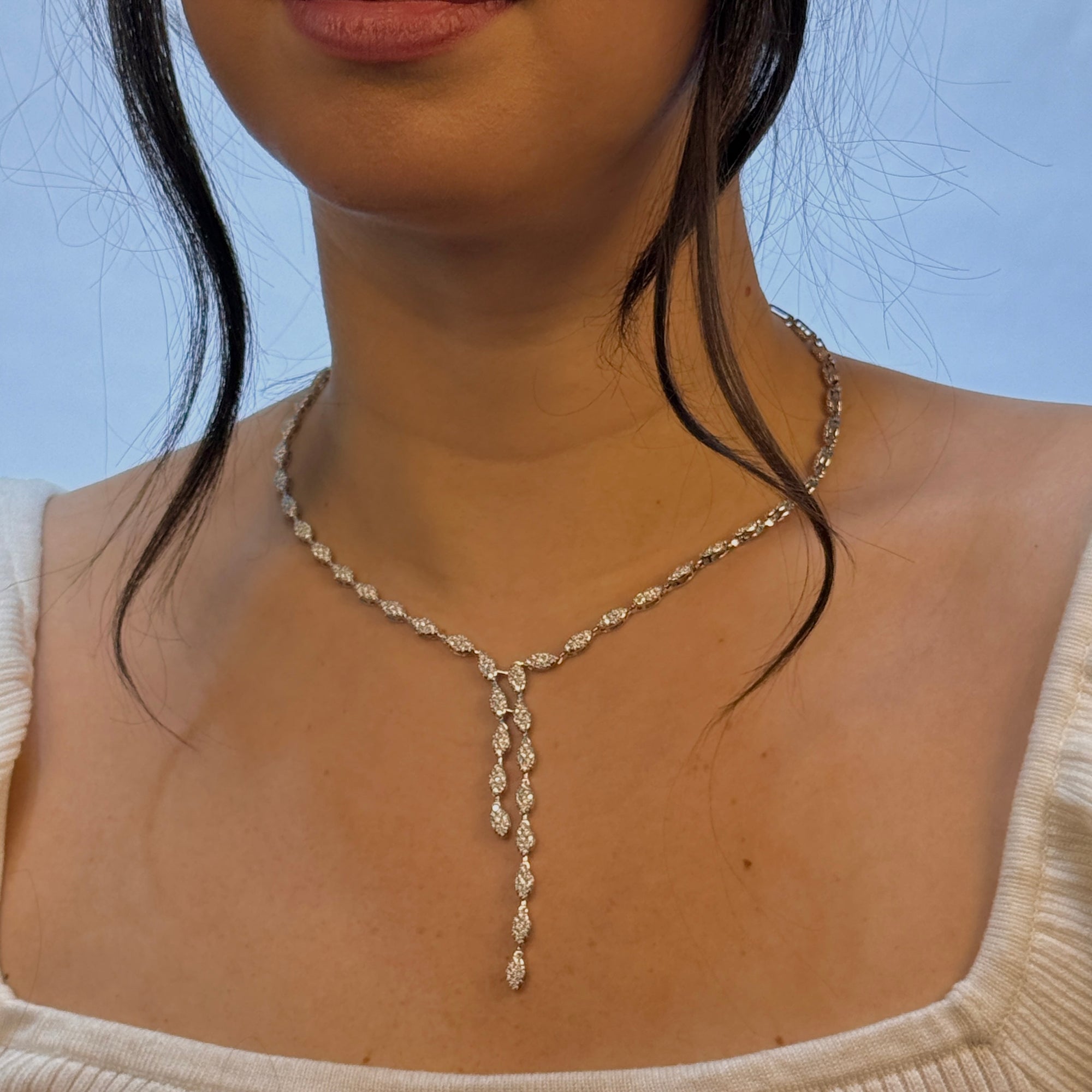 Celestial Cluster Leaf Necklace
