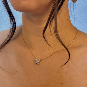 Twilight Marquise-Pear Butterfly Pendant
