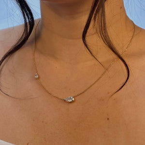 Eternal Step Pear Necklace