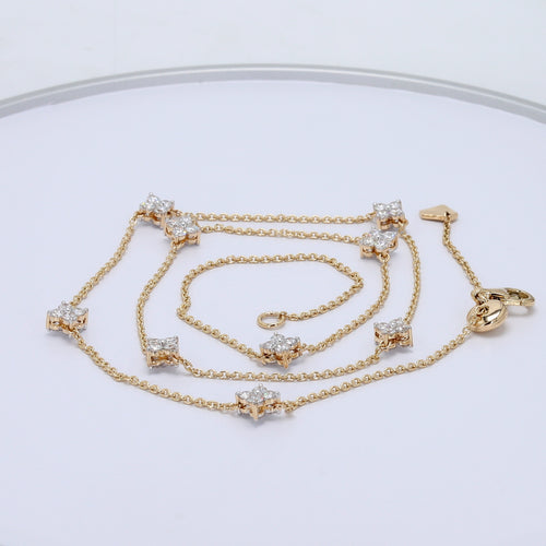 Celestial Clover Front/Back Necklace