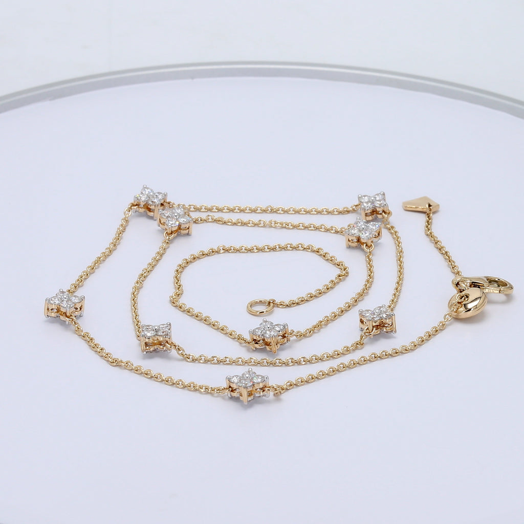 Celestial Clover Front/Back Necklace
