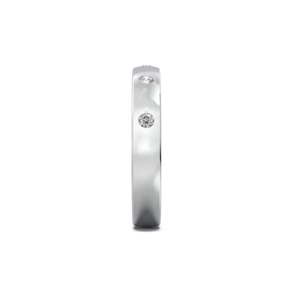PR0023 men's band white gold side view
