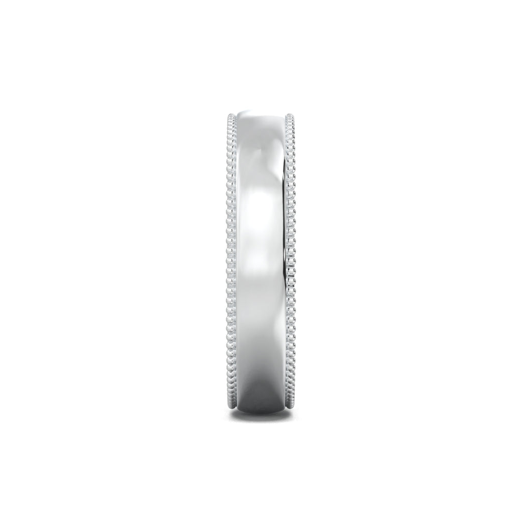 PR004 men's band white gold side view