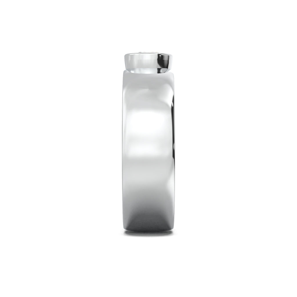 PR005 men's band white gold side view