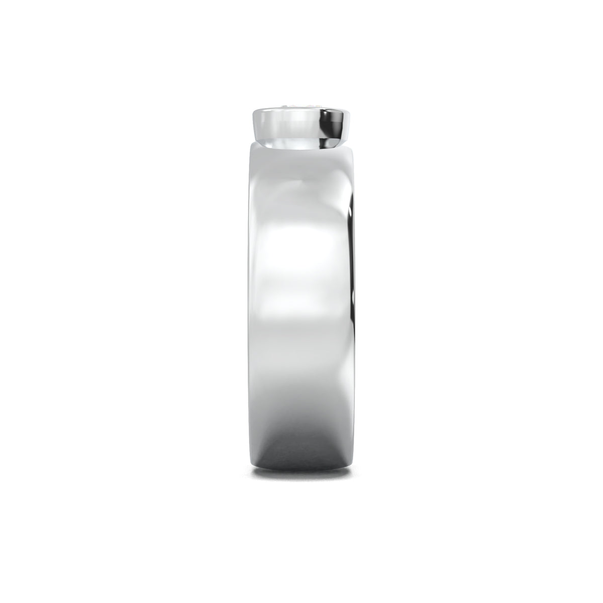 PR005 men's band white gold side view