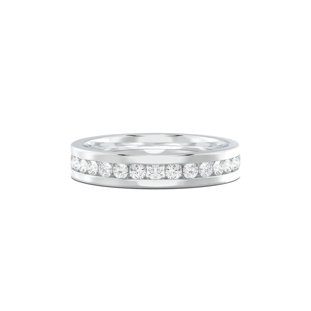 PR0073 men's band white gold top view