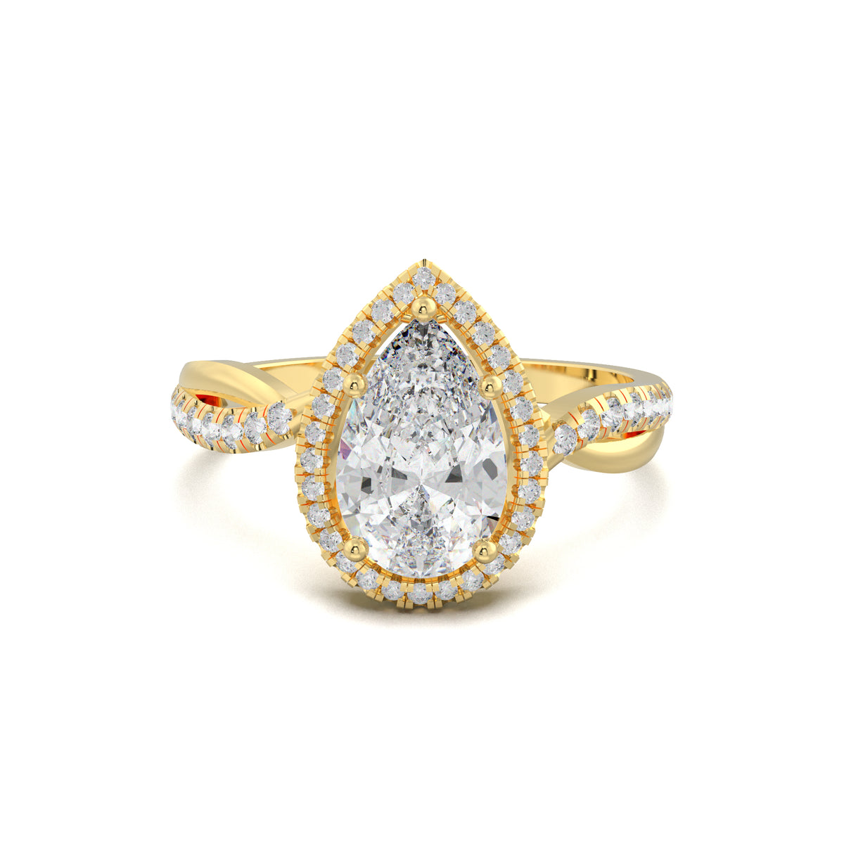 PR0076 yellow gold top view