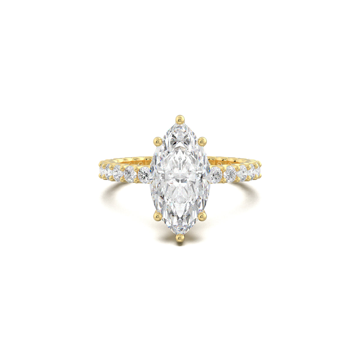 PR0116 yellow gold top view