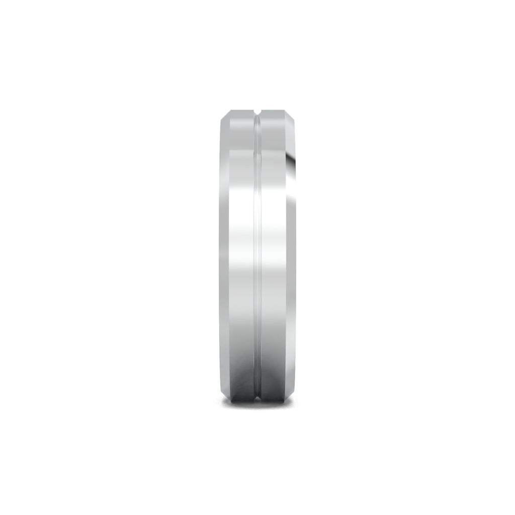 PR0135 men's band white gold side view