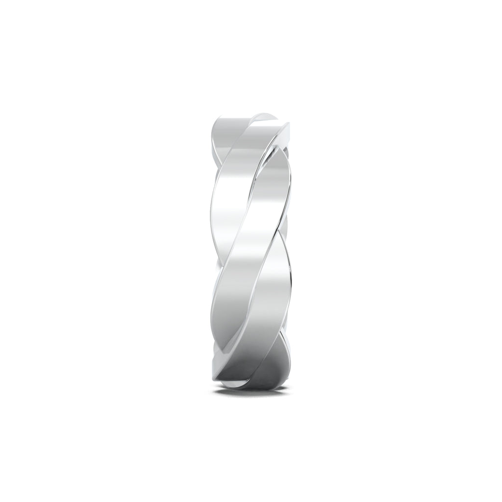 PR0139 men's band white gold side view