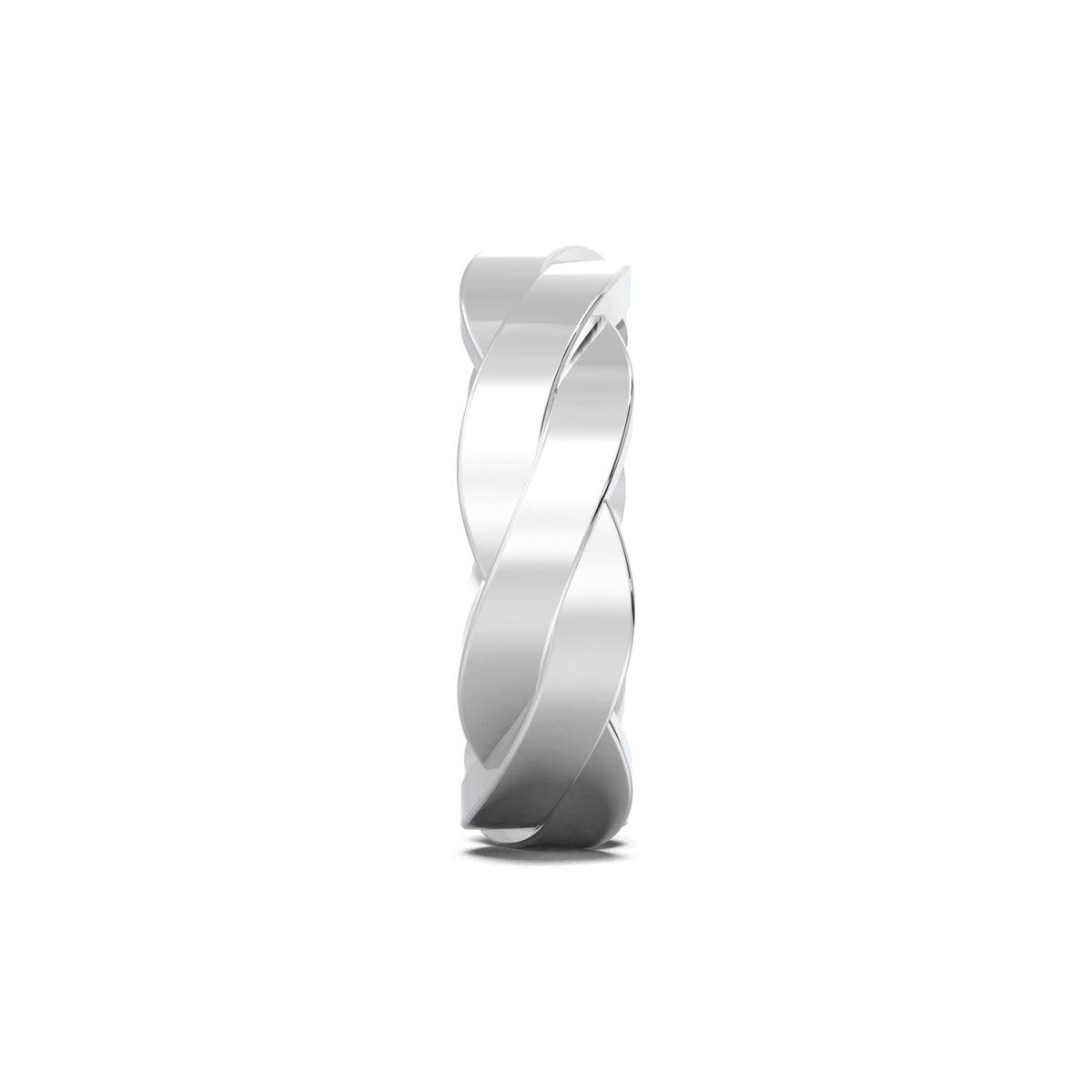 PR0139 men's band white gold side view
