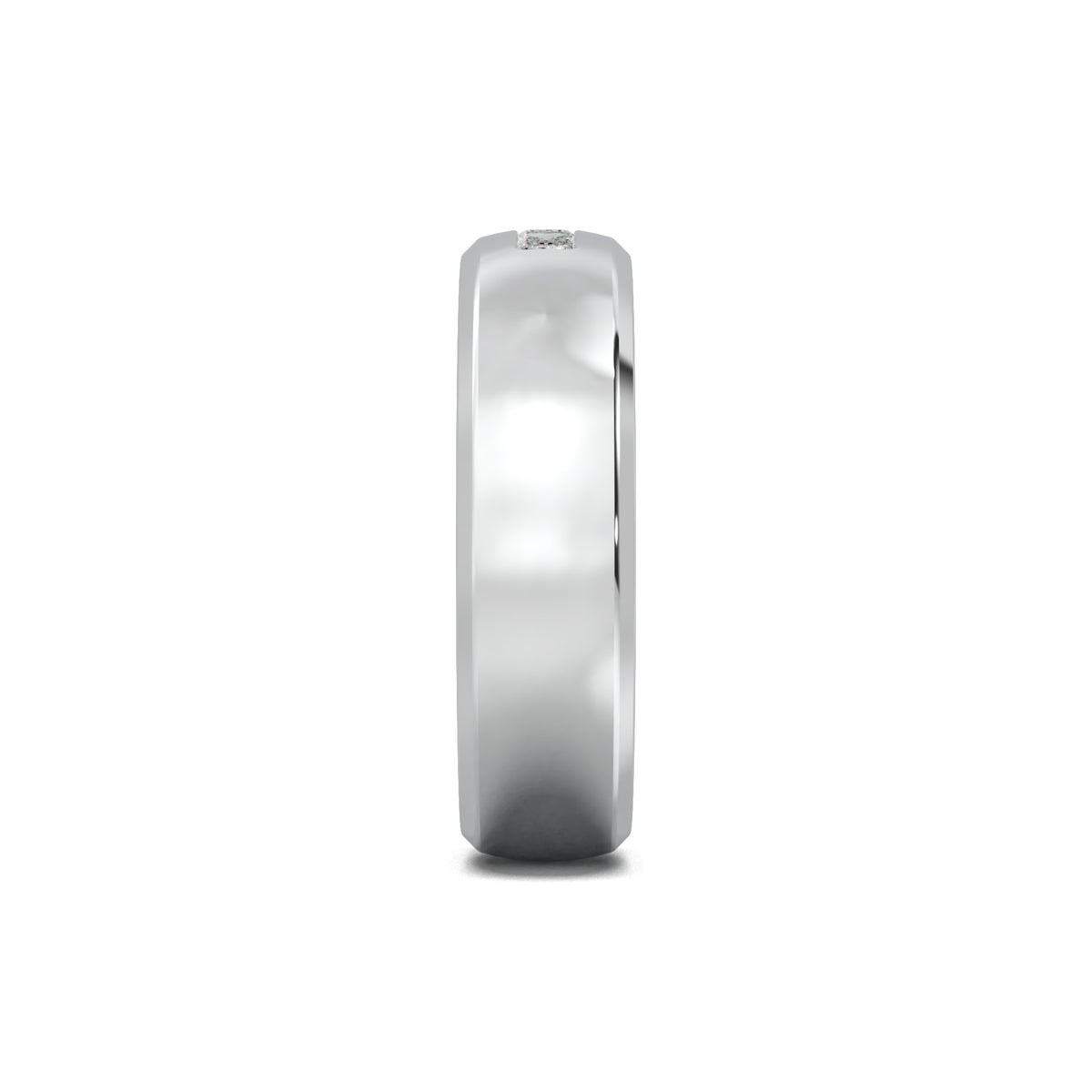 PR0145 men's band white gold side view