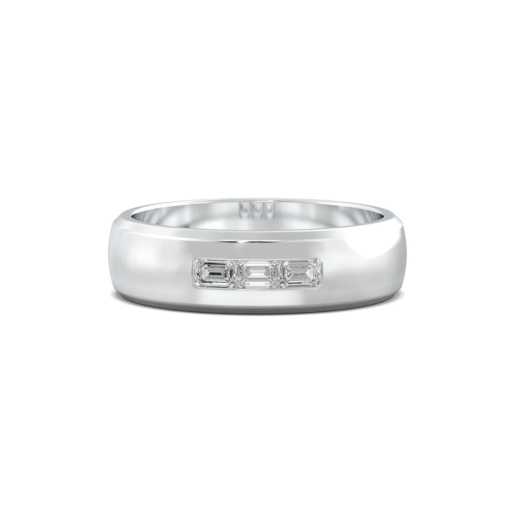 PR0145 men's band white gold top view