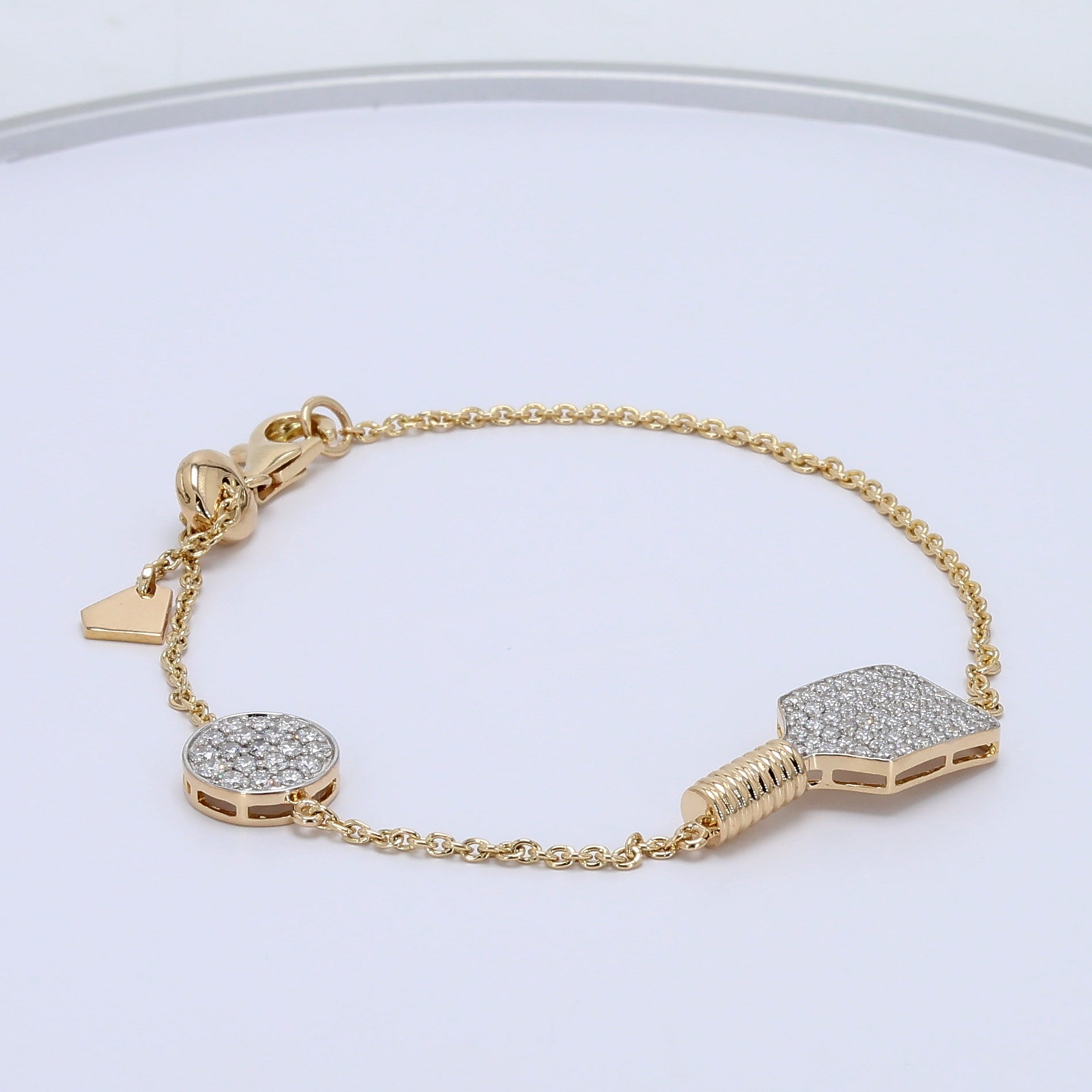 Celestial Pickleball Chain Bracelet