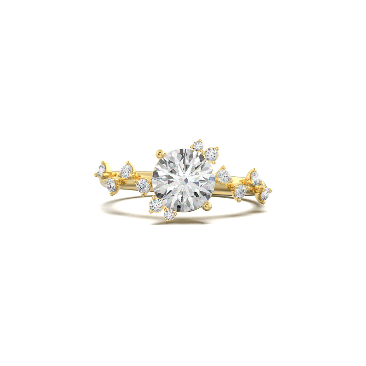 PR0020 yellow gold top view