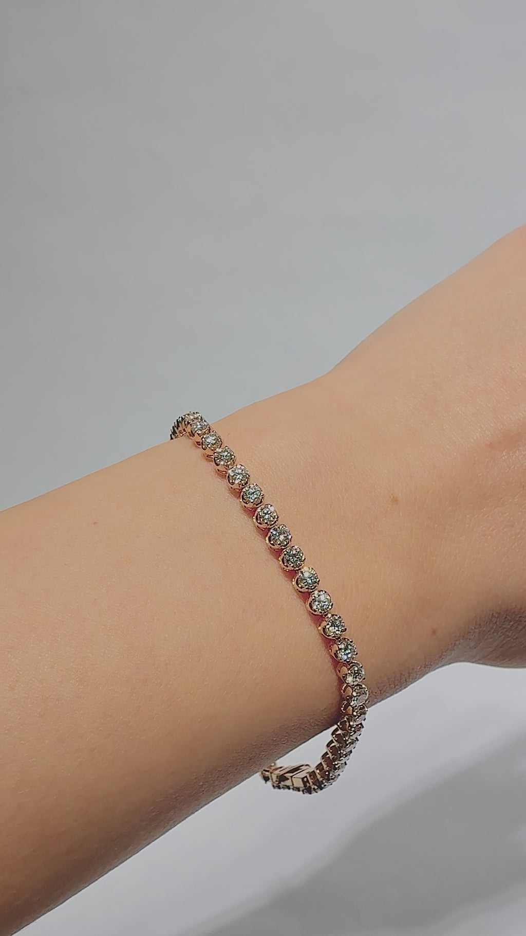 Eternal Tennis Bubble Bezel 3.95ct Bracelet