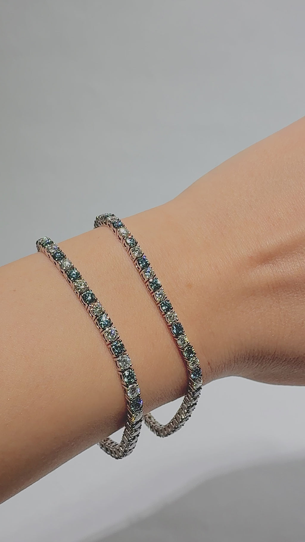Eternal Blue & White Tennis Bracelet