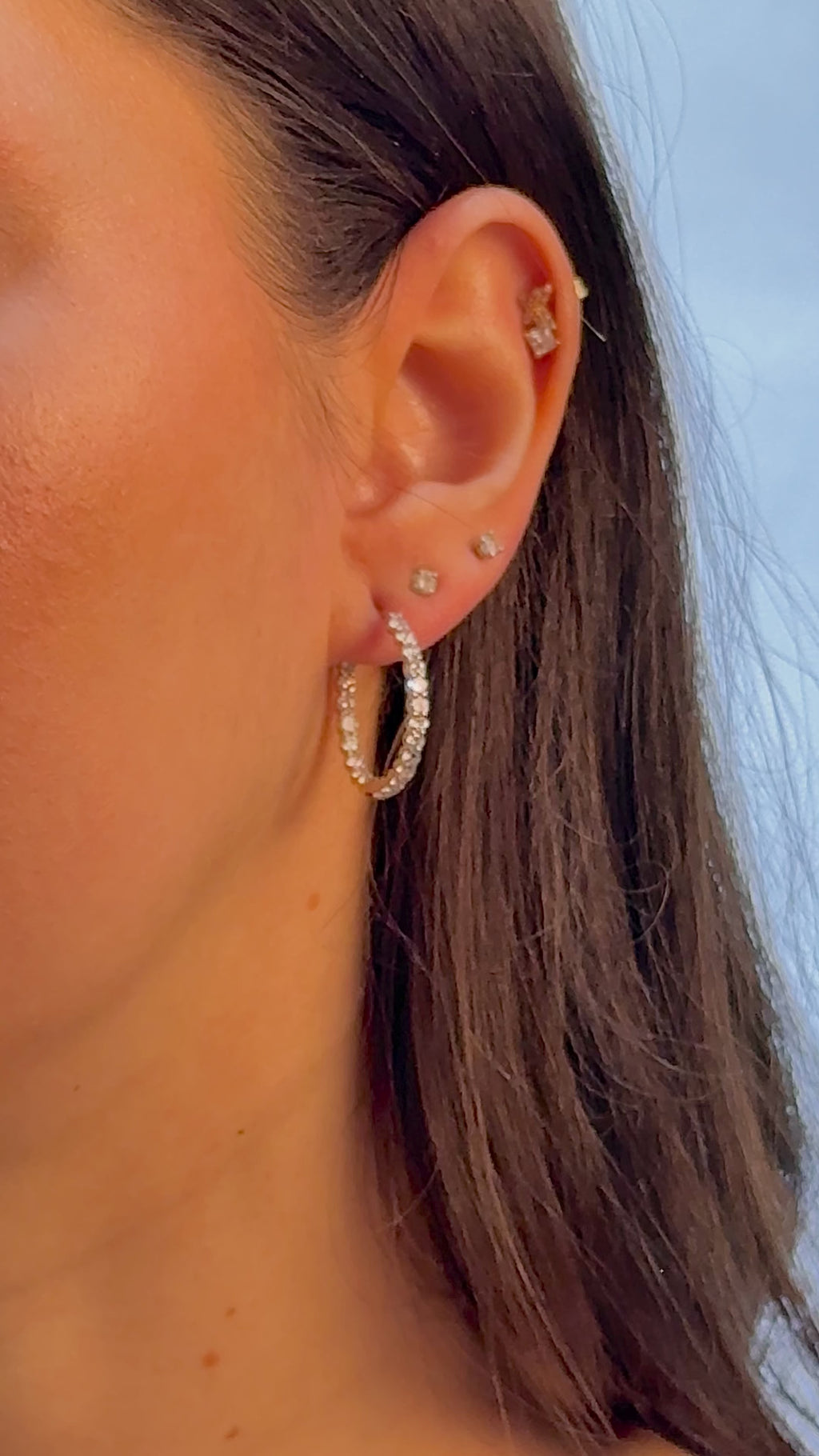 Celestial Eternity Hoop Earrings