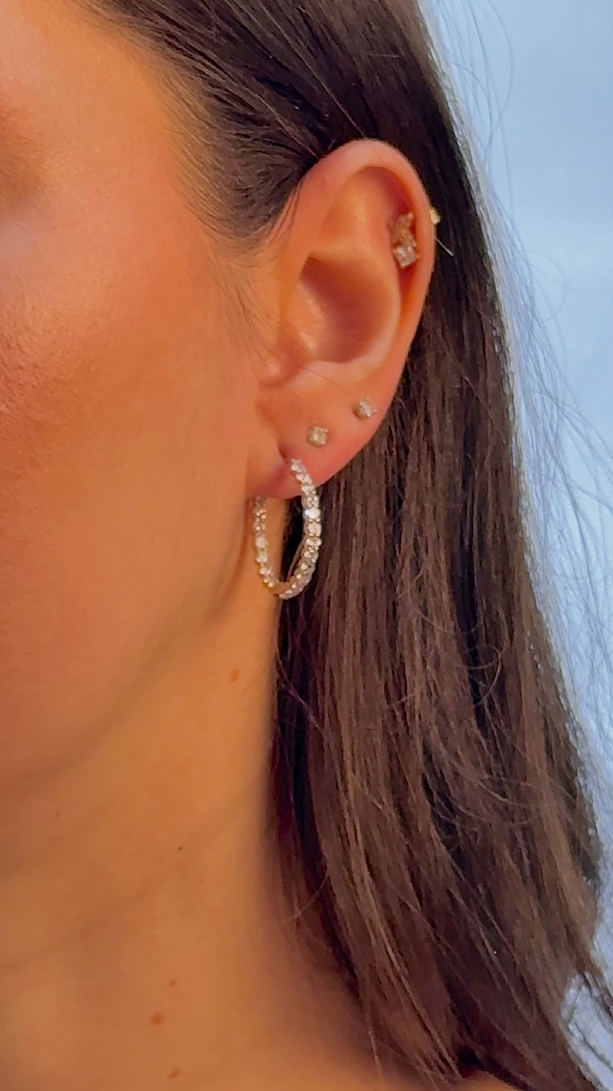 Celestial Eternity Hoop Earrings