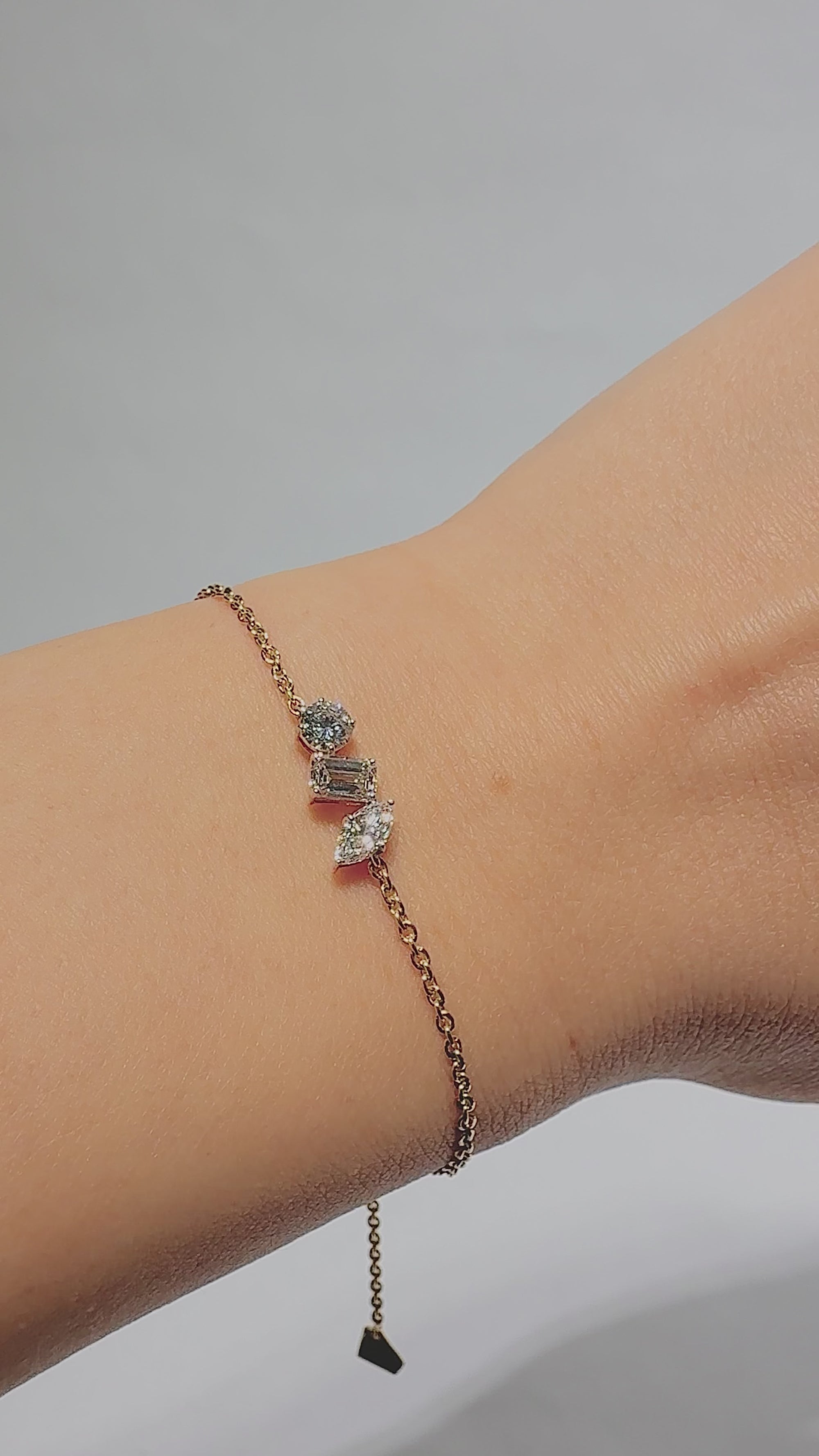 Twilight Multi-Shape Chain Bracelet