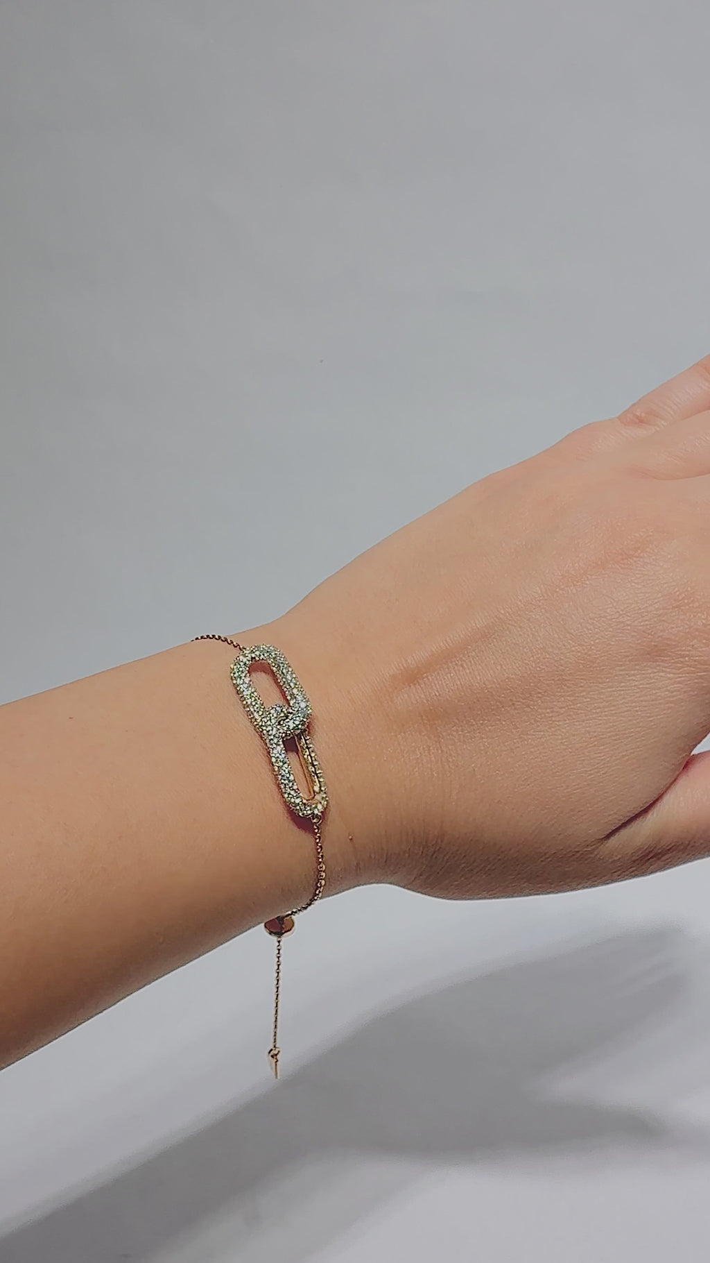Celestial Cluster Paper Clip Chain Bracelet