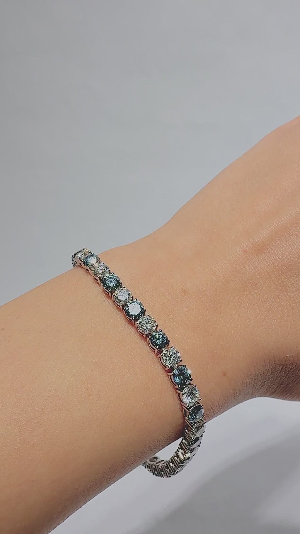 Eternal Blue & White Tennis Bracelet
