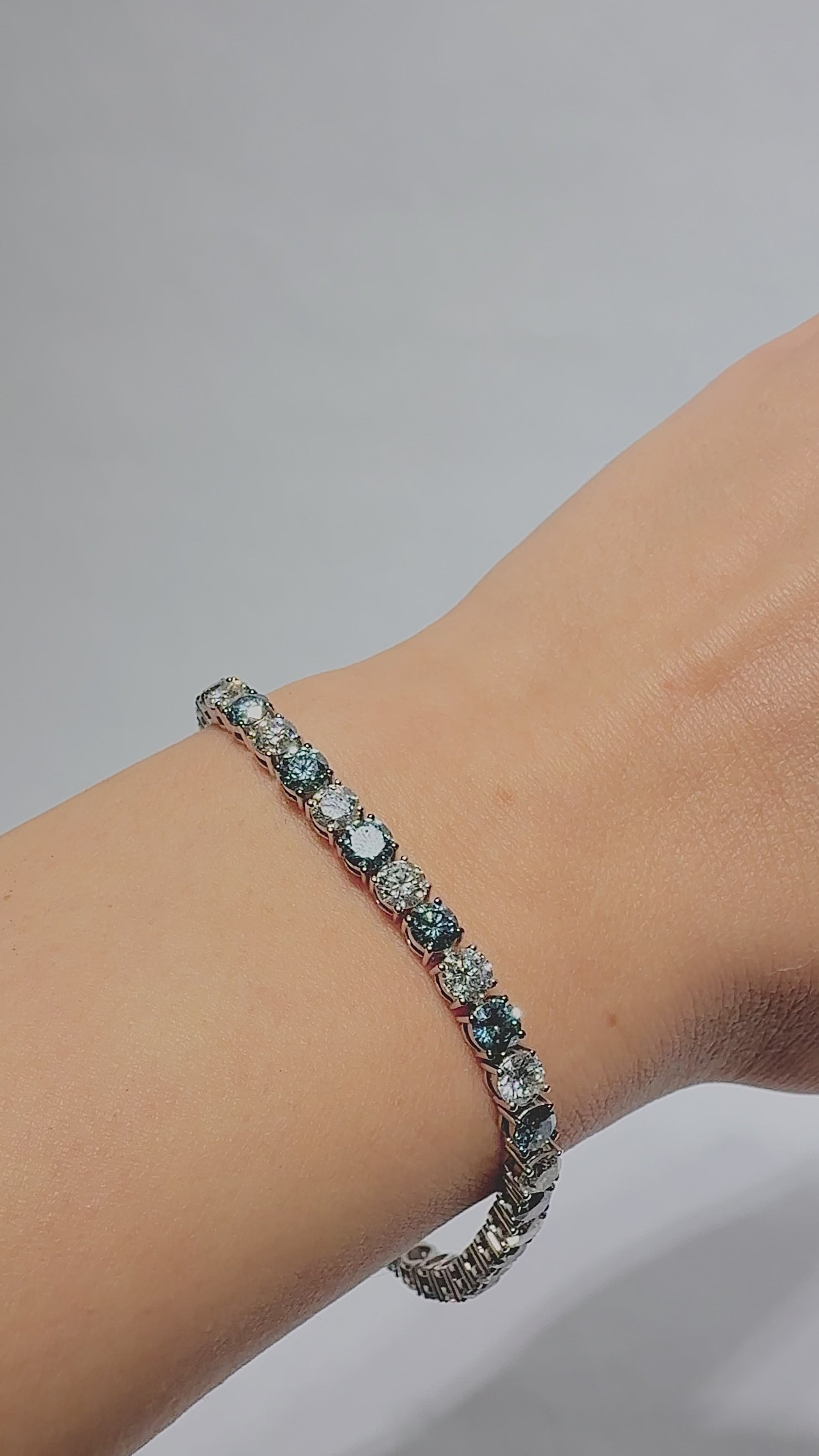 Eternal Blue & White Tennis Bracelet