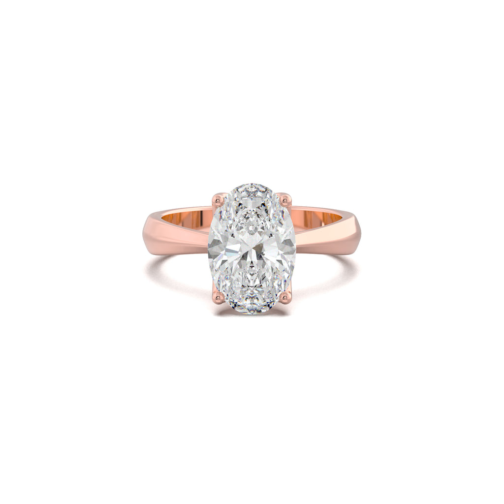 Oval Solitaire Engagement Ring