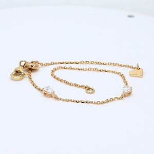 Eternal Pear East-West Chain Braceket